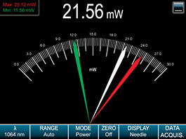 Needle Display in Full Screen